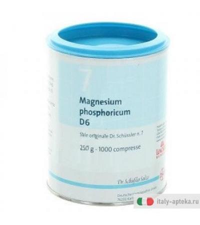 Schwabe Pharma Magnesium Phosphoricum 7 Schüssler 6DH medicinale omeopatico 1000 compresse