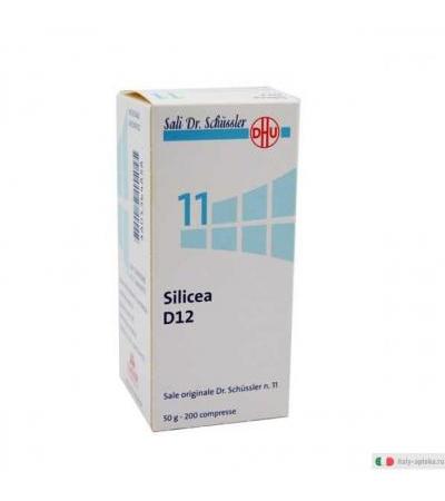 Schwabe Pharma Silicea 11 D12 Schüssler 200 compresse 50g medicinale omeopatico