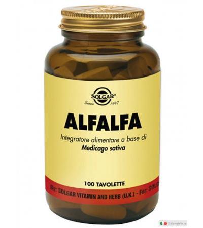 Solgar Alfalfa erba medica per contrasto della menopausa 100 tavolette