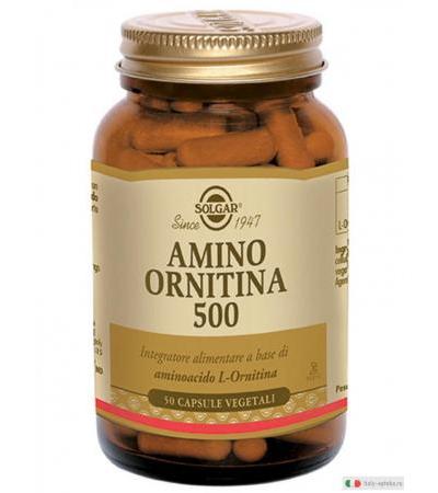 Solgar Amino Ornitina 500 integratore proteico di aminoacidi 50 capsule vegetali