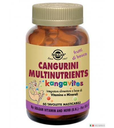 Solgar Cangurini multinutrients masticabile frutti di bosco multivitaminico 60 tavolette