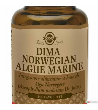 SOLGAR Dima Norwegian Alghe Marine 250 tavolette