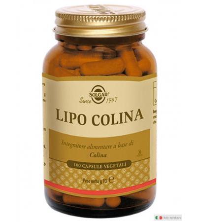 Solgar Lipo Colina normale metabolismo 100 capsule vegetali