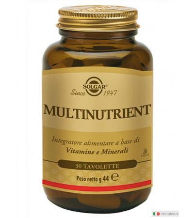 Solgar Multinutrient multivitaminico minerale 30 tavolette