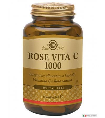 Solgar Rose Vita C 1000 difese immunitarie 100 tavolette