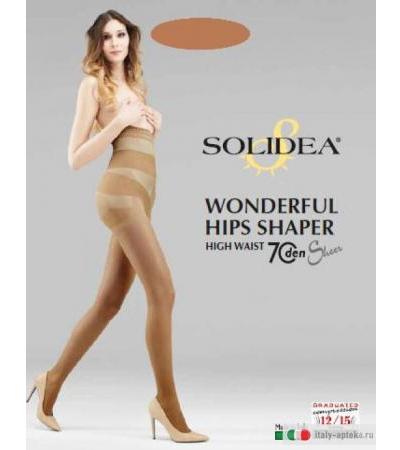 Solidea Wonderful hips 70 den Shape High Waist sheer Taglia 1-S Color Ghiaccio