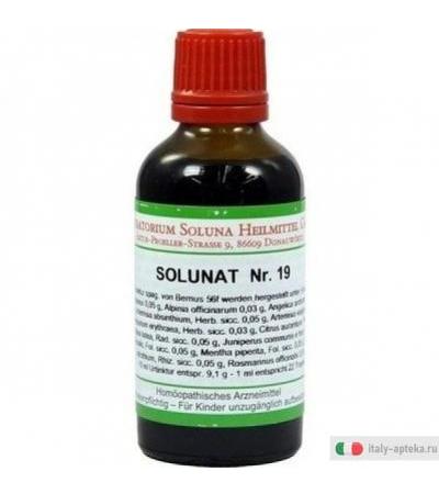 Solunat 19 medicinale omeopatico gocce 50ml