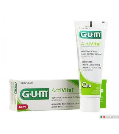 Sunstar Gum ActiVital Q10 dentifricio 75ml