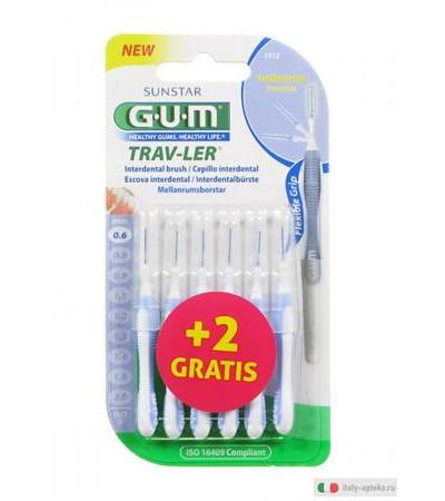 Sunstar Gum trav-ler spazzolino interdentale 0,6 mm 2 GRATIS