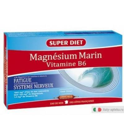 SuperDiet Magnesium Marin Vitamina B6 20 ampolle da 15ml