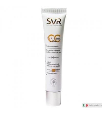 Svr Clairial CC Crème Correttore uniformante anti-macchie SPF50+ Medium 40ml