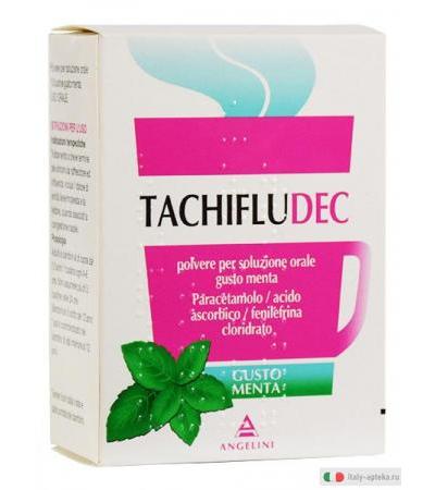 Tachifludec Raffreddore ed Influenza 10 Bustine gusto Menta