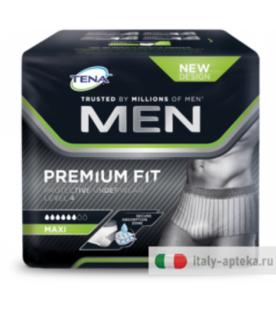Tena Men Premium Fit Mutande protettive MAXI Taglia M 12 pezzi