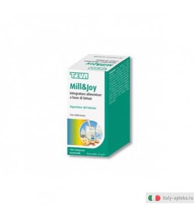 Teva Mill E Joy Integratore Alimentare lattasi 100 Compresse Masticabili digestione del lattosio