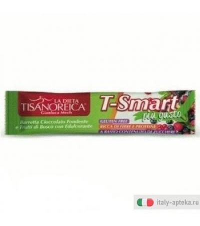 Tisanoreica T-Smart Più Gusto barretta cioccolato fondente e frutti di bosco 35g
