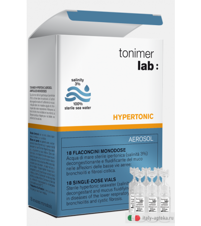 Tonimer Lab Hypertonic Aerosol 18 flaconcini monodose