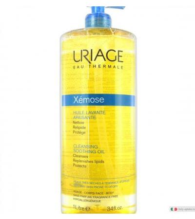 Uriage Xémose Huile olio detergente ultra-delicato viso e corpo per pelle secca o molto secca 1 Litro