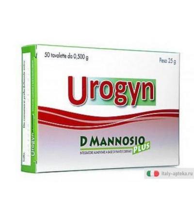 Urogyn D Mannosio Plus integratore alimentare utile per le vie urinarie 50 tavolette