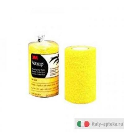 Vetrap fascia autoaderente elastica 10cm x 2,30m colore giallo