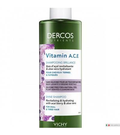 Vichy Dercos Nutrients Shampoo Vitamin Capelli Voluminosi 250ml