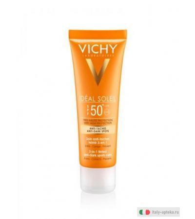 Vichy Ideal Soleil SPF 50+ Trattamento anti-macchie colorato 3in1 50ml