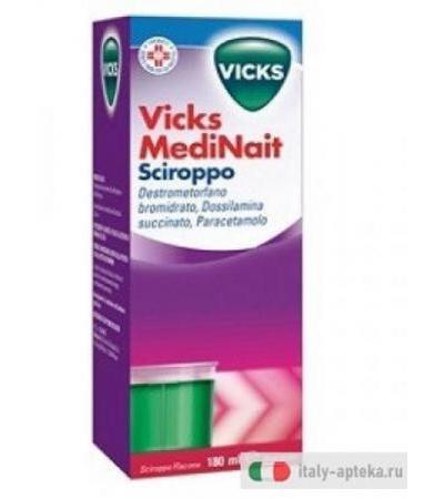 Vicks Medinait raffreddore e influenza sciroppo 180ml