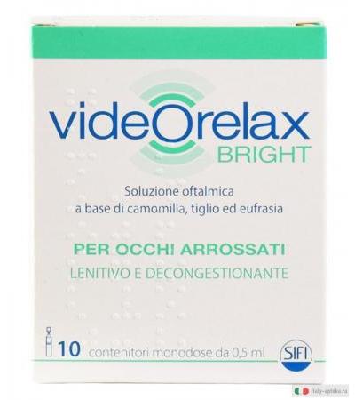 Video Relax Bright 0,5ml per occhi arrosati 10 contenitori monodose