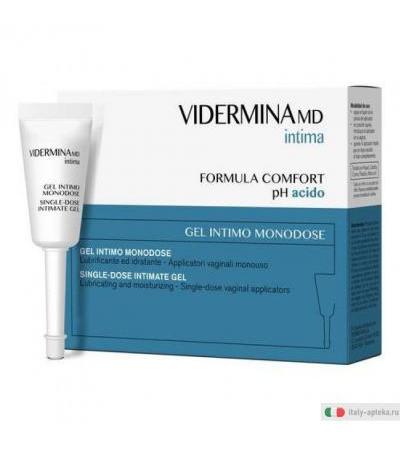 Vidermina Intima Formula Comfort PH Acido Gel Intimo Monodose 6 Applicatori