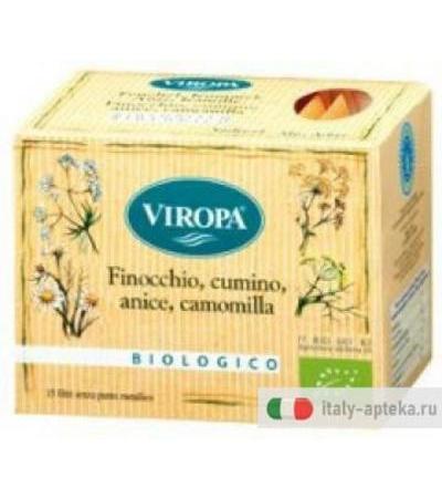 Viropa Finocchio, cumino, anice, camomilla infuso biologico 15 filtri
