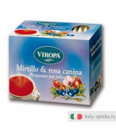 Viropa Mirtillo & Rosa canina infuso ai frutti 15 filtri