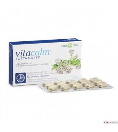 VitaCalm Tutta Notte integratore per sonno rilassante 30 compresse