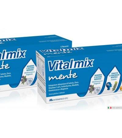 Vital mix Mente memoria, concentrazione e attenzione PROMOZIONE 24 flaconcini