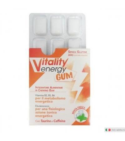 Vitality Energy Gum integratore alimentareper il metabolismo energetico 9 chewing gum
