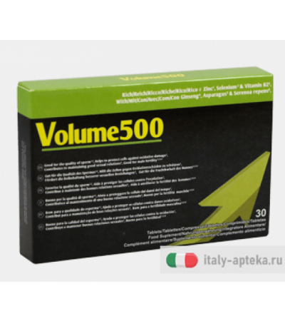 Volume500 integratore alimentare utile per la fertilità maschile 30 compresse