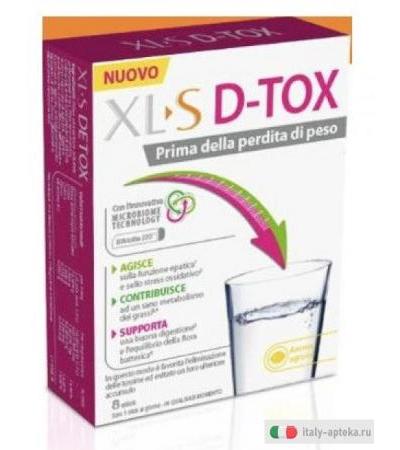 XLS D-Tox utile prima della perdita di peso 8 stick pack