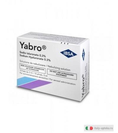 Yabro acido ialuronico 0,3% 3 ml 10 fiale