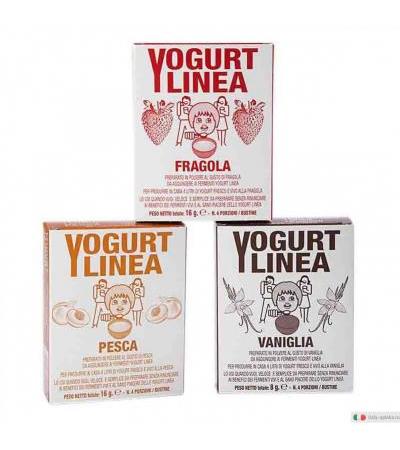 Yogurt Linea Fragola preparato in polvere da aggiungere ai fermenti 4 bustine