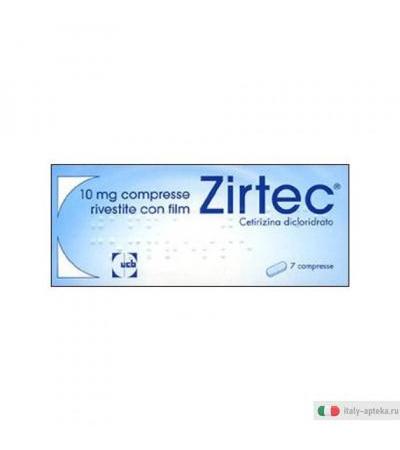 Zirtec Antistaminico Rinite Allergica Stagionale 10 Mg 7 Compresse Rivestite Con Film