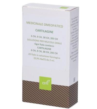 Cartilagine 6Ch,9Ch,30Ch,200Ch (Scalare Progressivo) 20 Fiale 2 ml Soluzione Fisiologica per Mucosa Orale