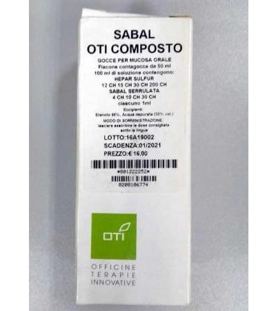 Sabal Oti Composto Gocce 50ml Medicinale Omeopatico