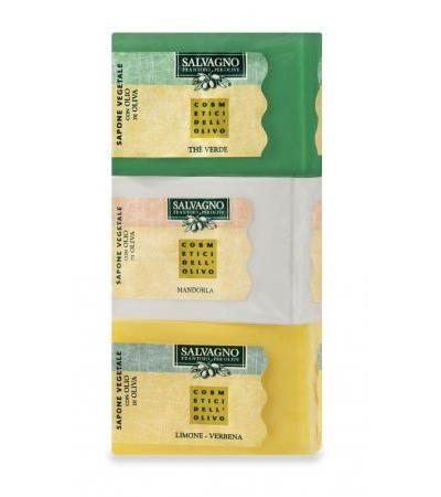 SALVAGNO VEGETABLE SOAP WITH EXTRA VIRGIN OLIVE OIL - 3 pieces gr. 100
